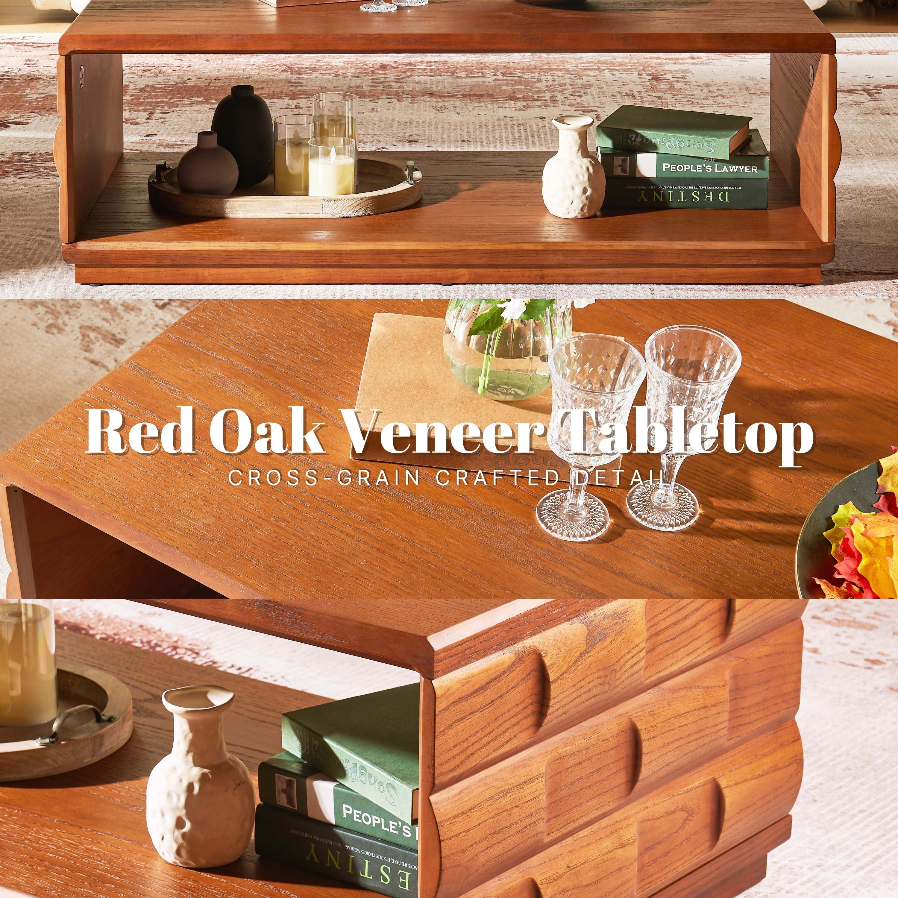 Terra Cube Emboss Coffee Table 46”