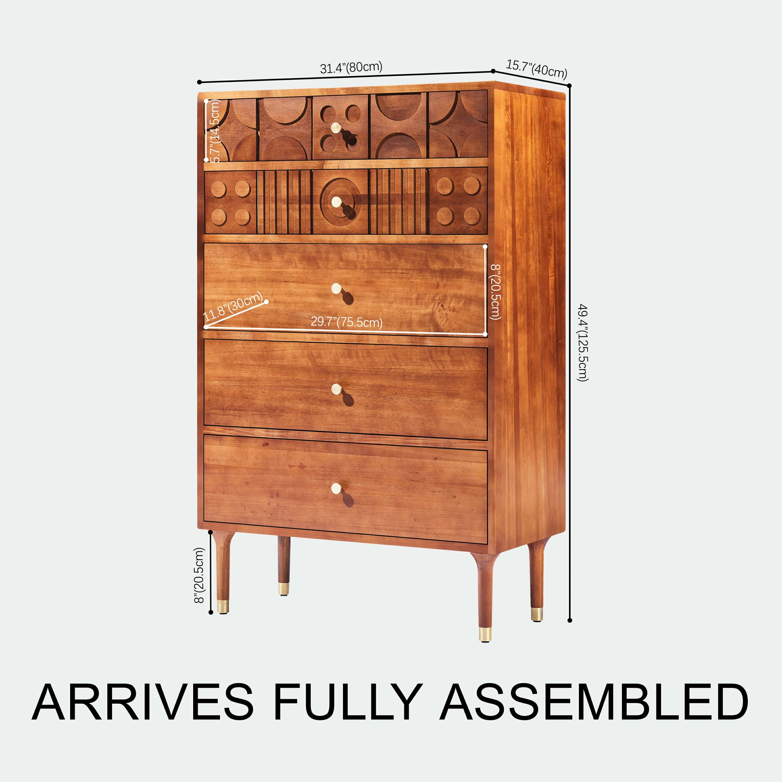 Rive Gauche Oak Drawer 31"W