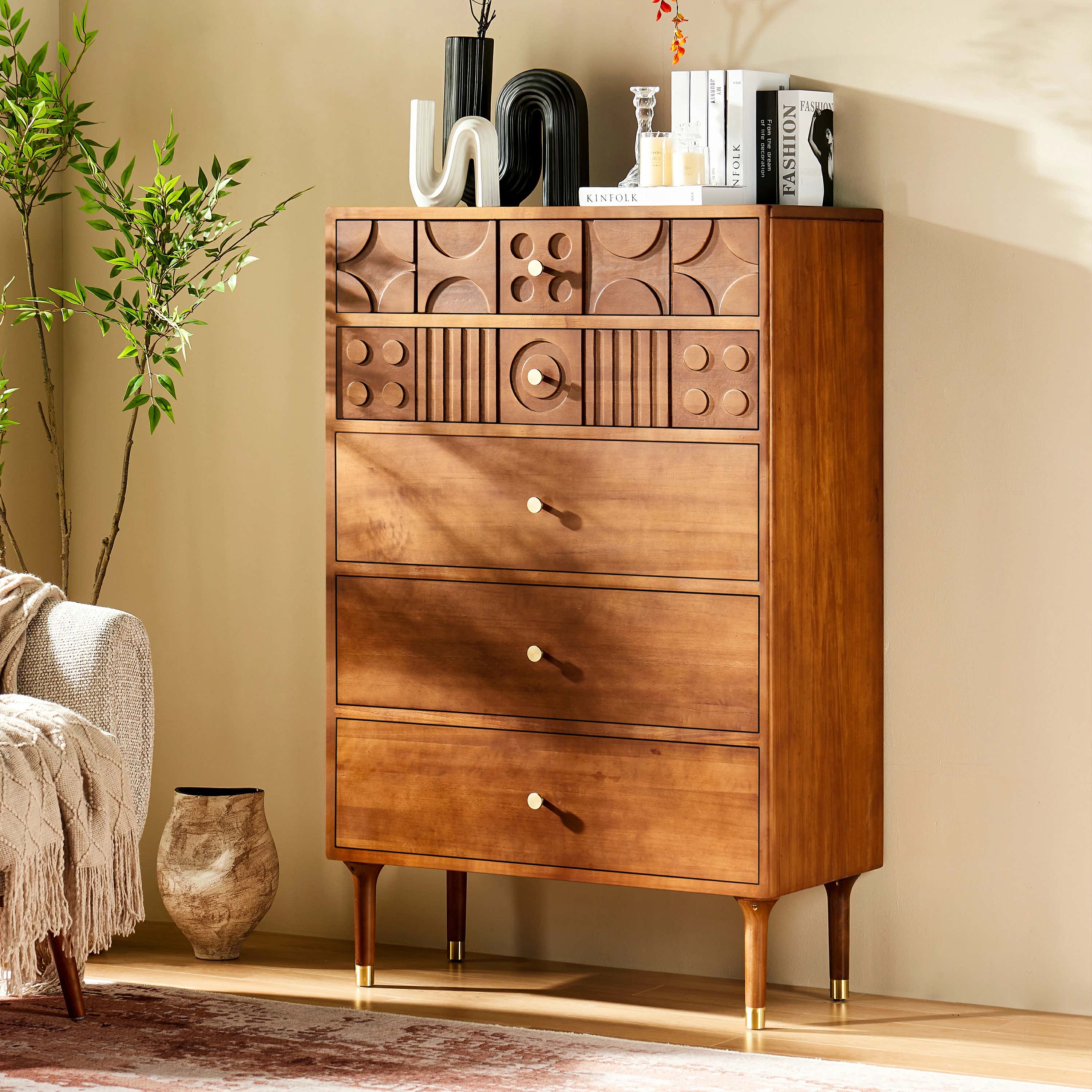 Rive Gauche Oak Drawer 31"W