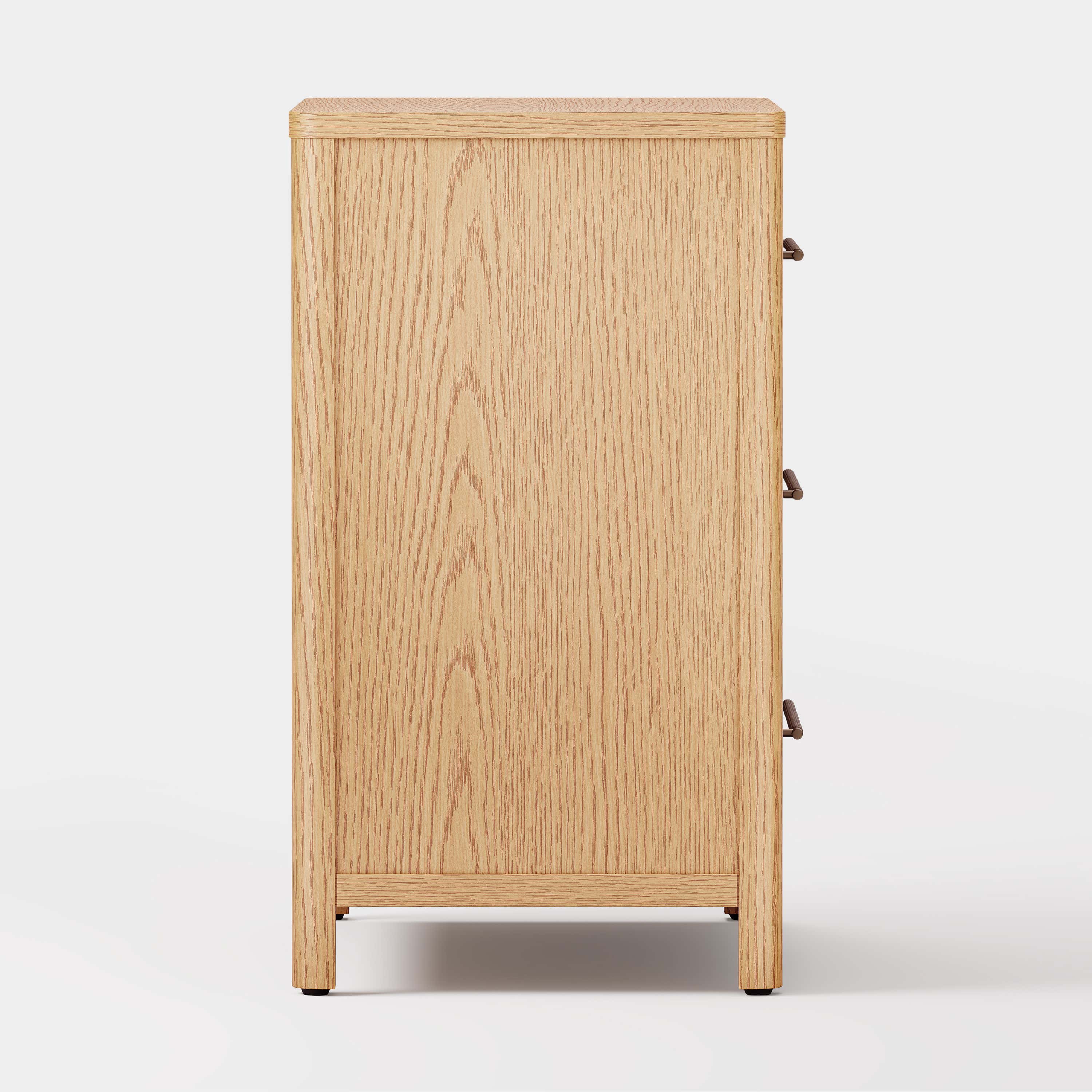 Arden Cane 32" Oak 3-Drawer Chest