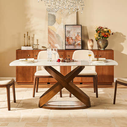 Koda Sintered Stone Rectangular Dining Table 71"