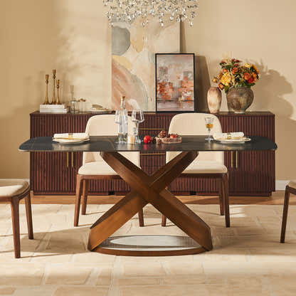 Koda Sintered Stone Rectangular Dining Table 71"