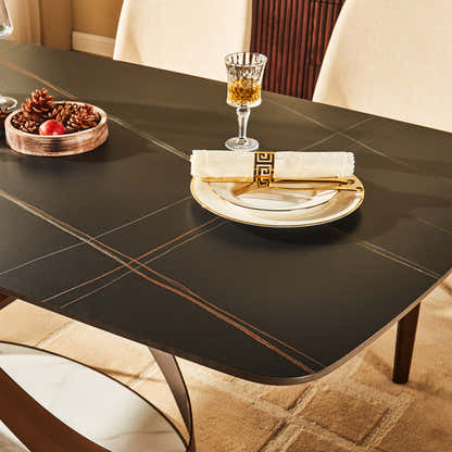 Koda Sintered Stone Rectangular Dining Table 71"