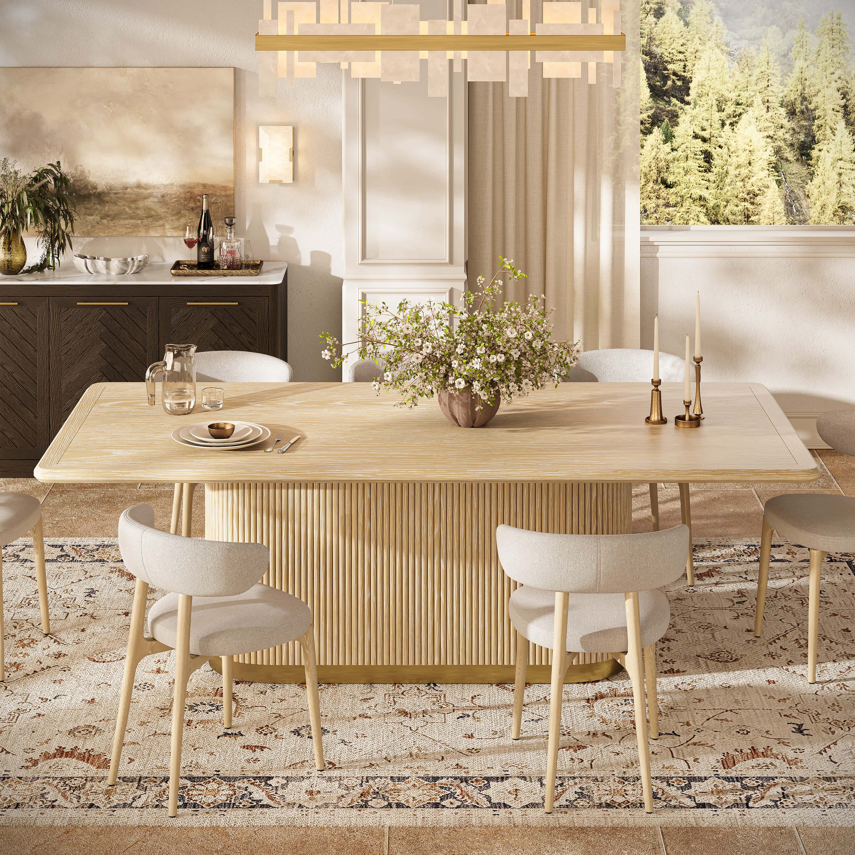 Calma Dining Table 84"W