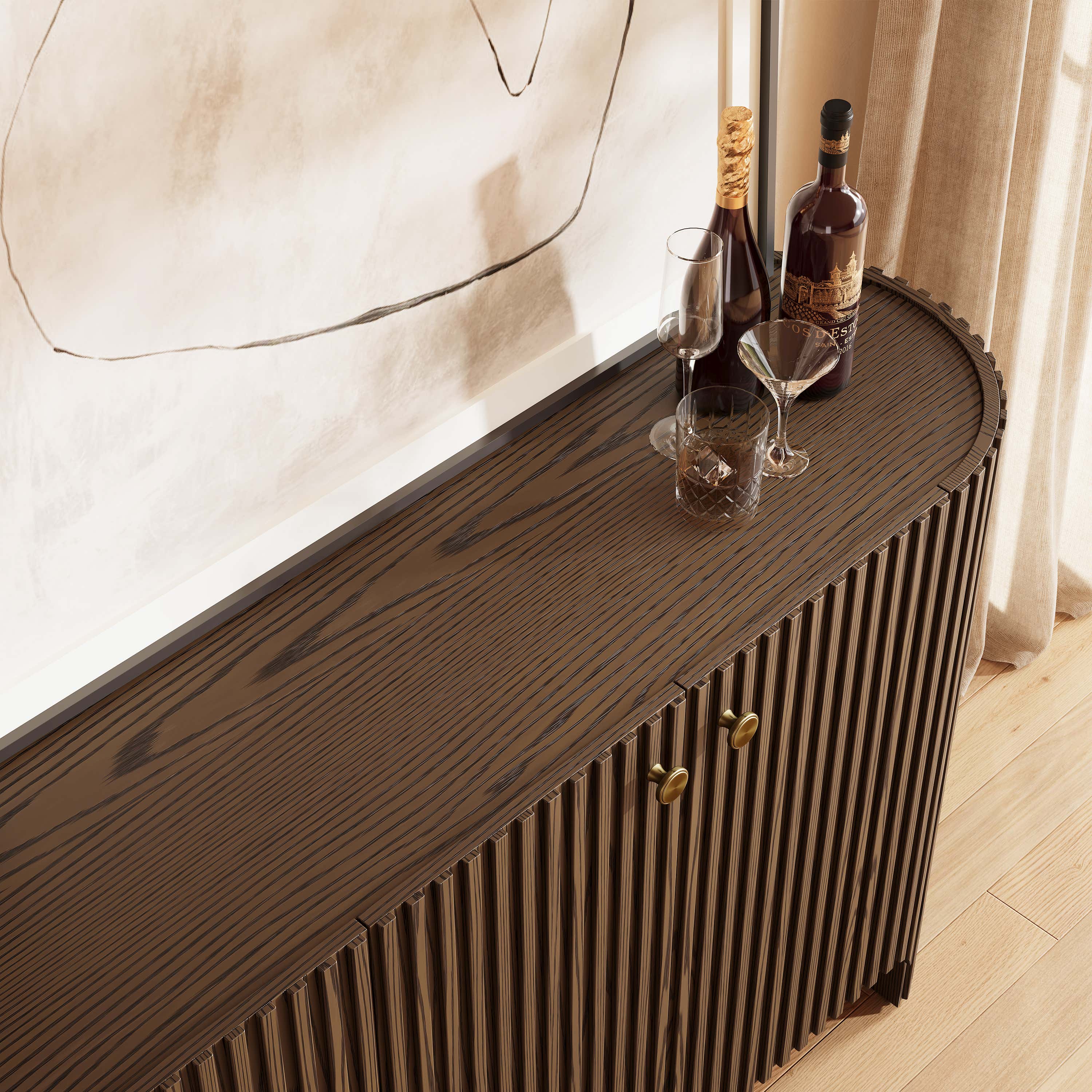 Marais Oak Sideboard 72" W