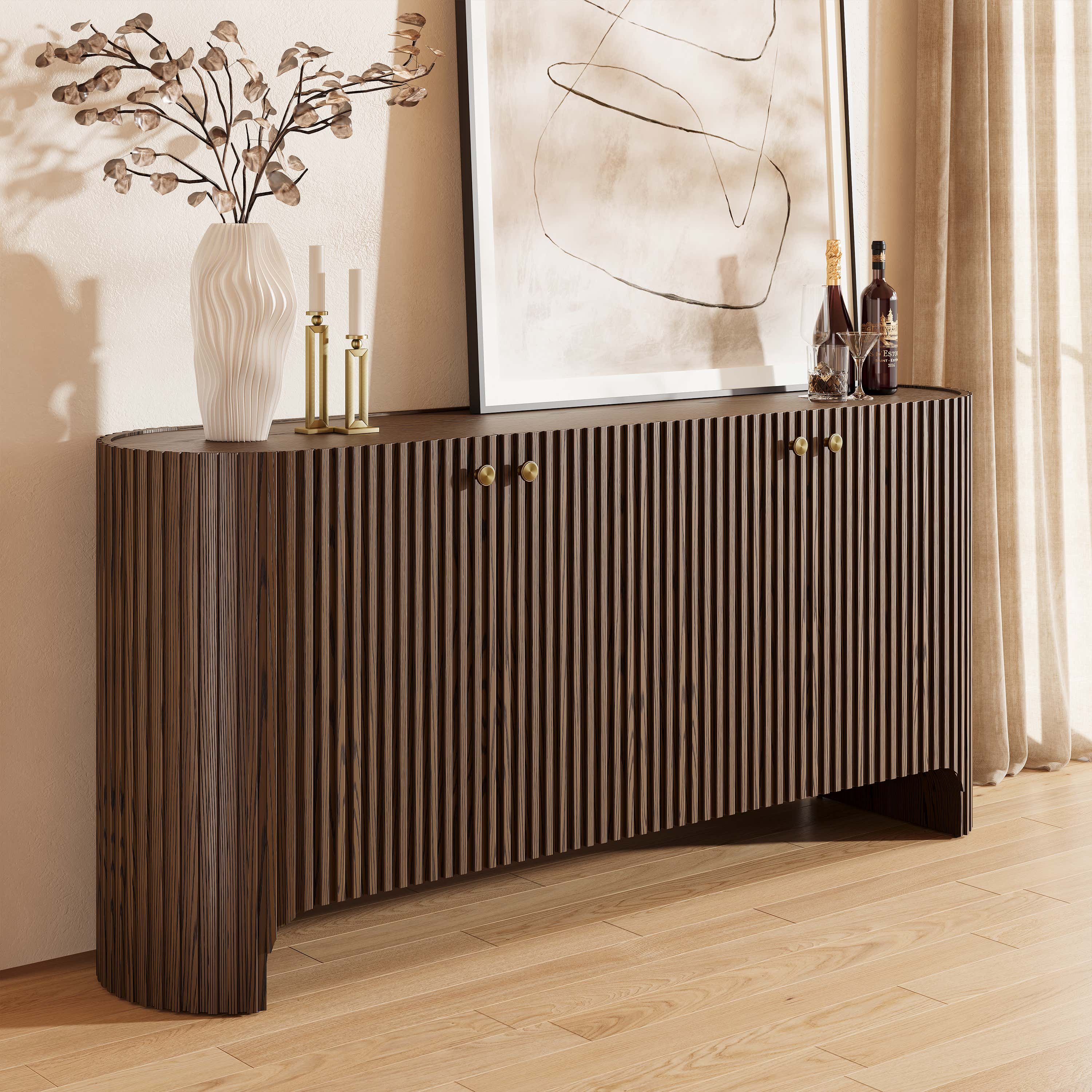 Marais Oak Sideboard 72" W