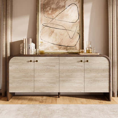 Tivoli Truffle Oak Sideboard 71"W