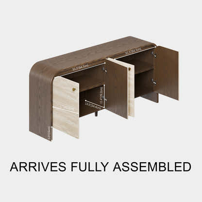 Tivoli Truffle Oak Sideboard 71"W