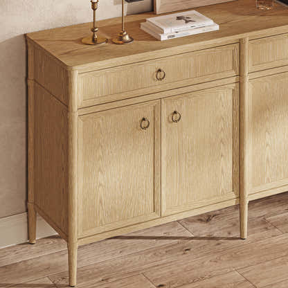 Maison Oak Finish 4-Door 2-Drawer Sideboard