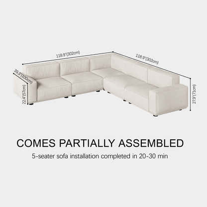 Lyra Arched Modular Sectional Sofa (Corner Unit)