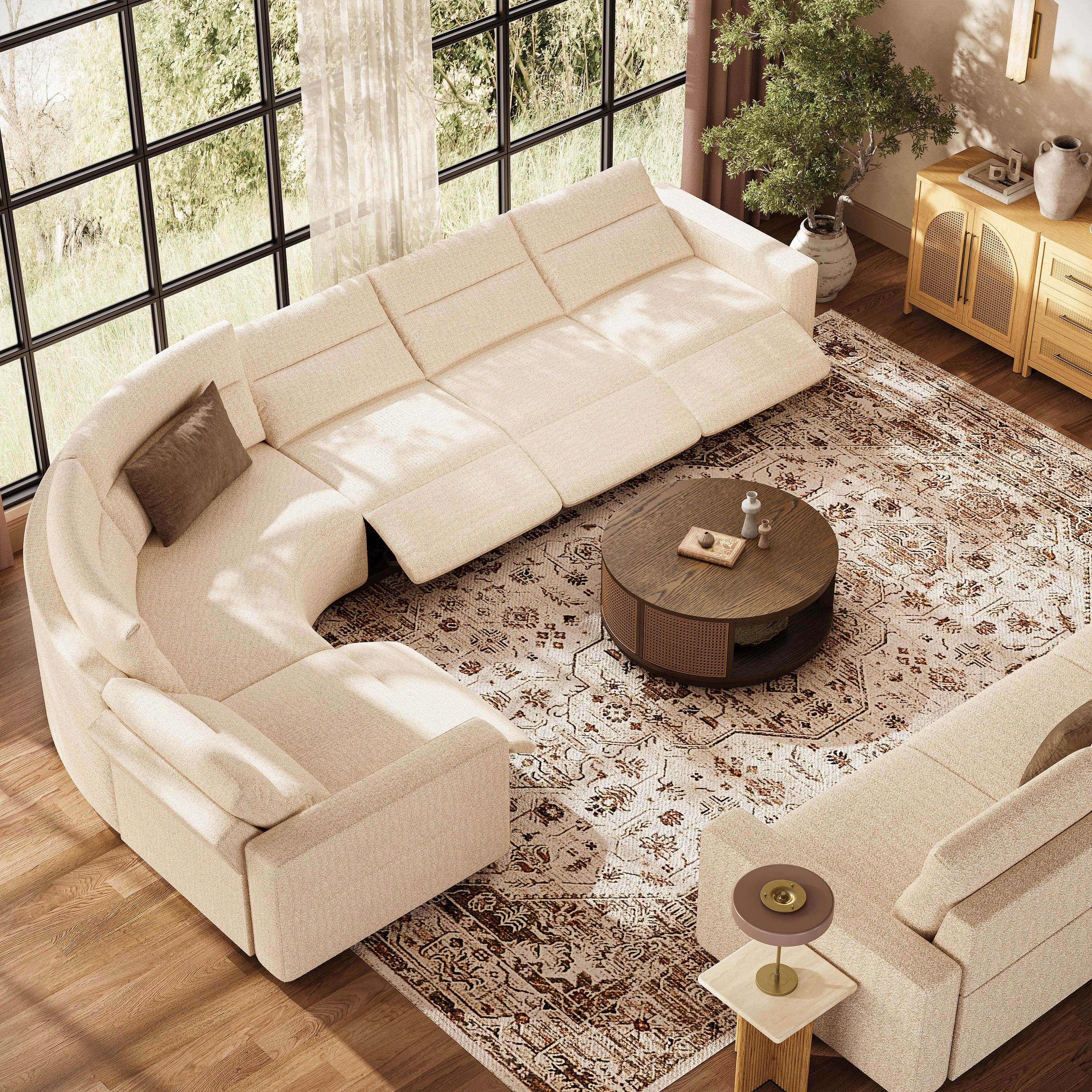 Aspen Modular Power Reclining Corner Sectional Sofa (5-Piece)
