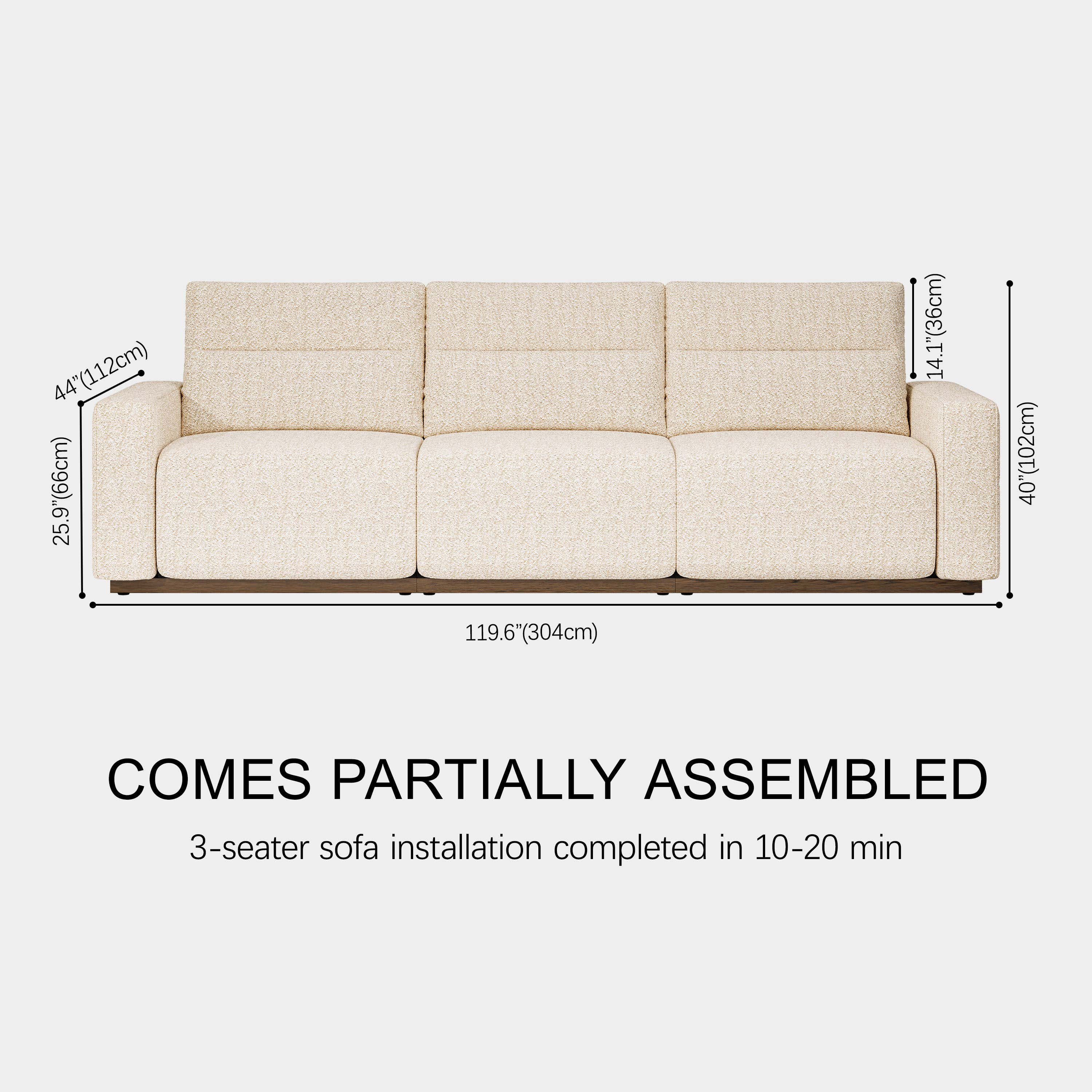 Aspen Power Reclining Sofa (3-Seat)