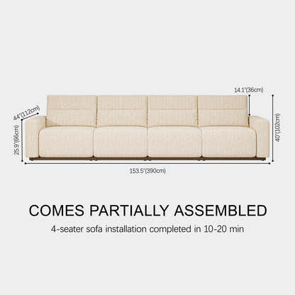 Aspen Power Reclining Modular Sofa (4-Seat)