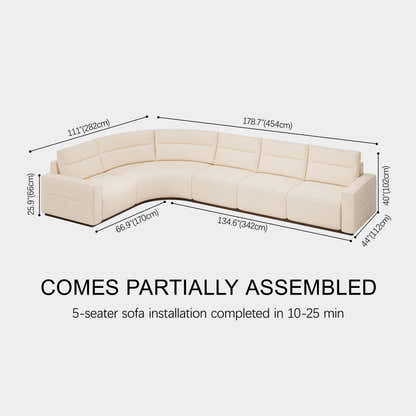 Aspen Modular Power Reclining Sectional Sofa (5-Piece)