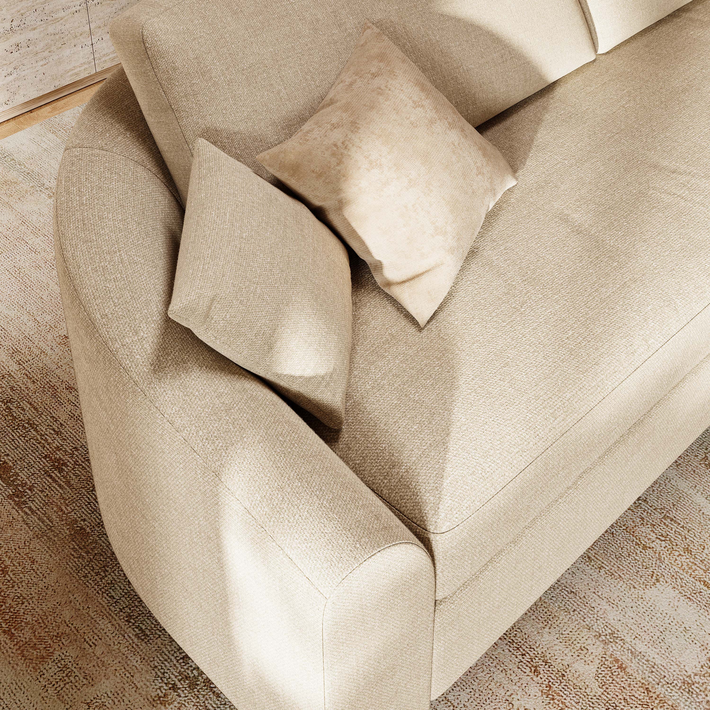 Muse Waterfall Sofa (2-Seat）