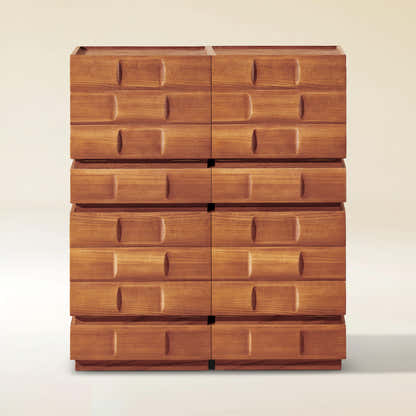 Terra Cube Emboss Cabinet (Set of 2)