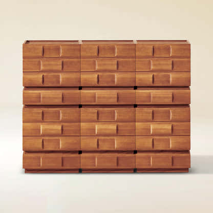 Terra Cube Emboss Cabinet (Set of 2)