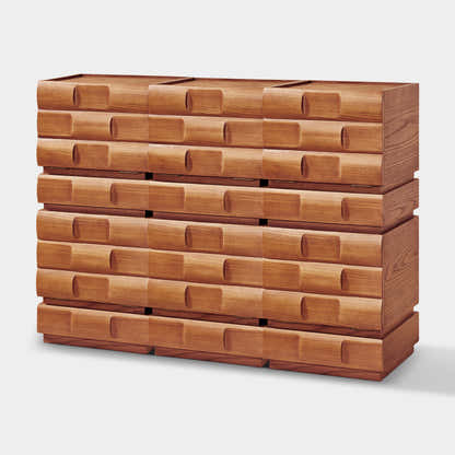 Terra Cube Emboss Cabinet (Set of 2)