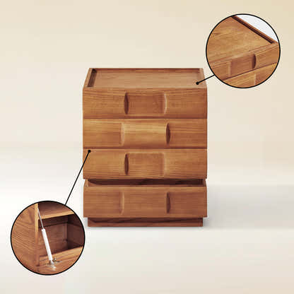 Terra Cube Emboss Nightstand 18”