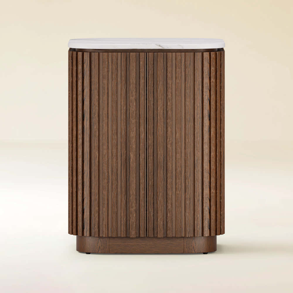 Valencia Fluted Nightstand 18"W