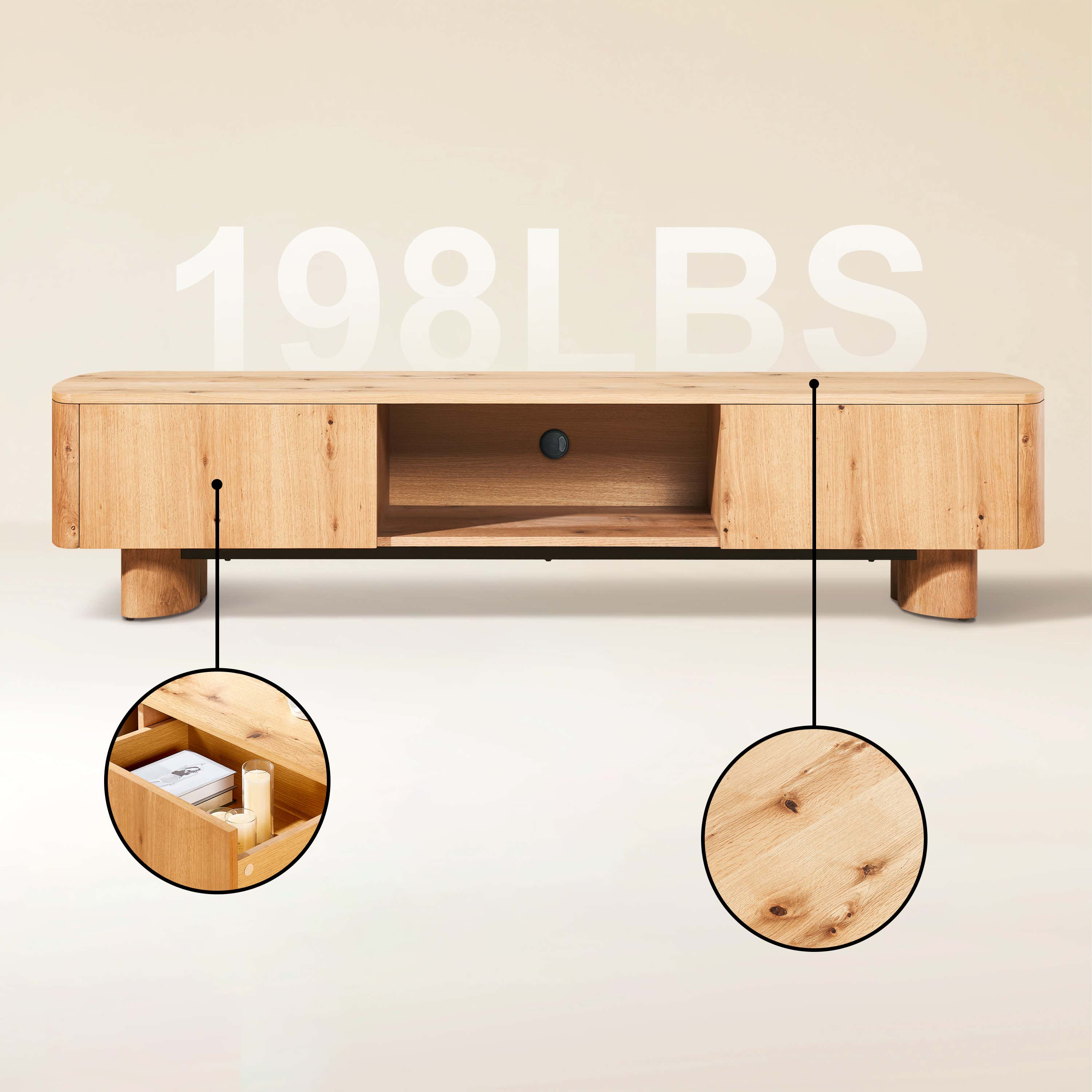 Trefoil Media Console 78"