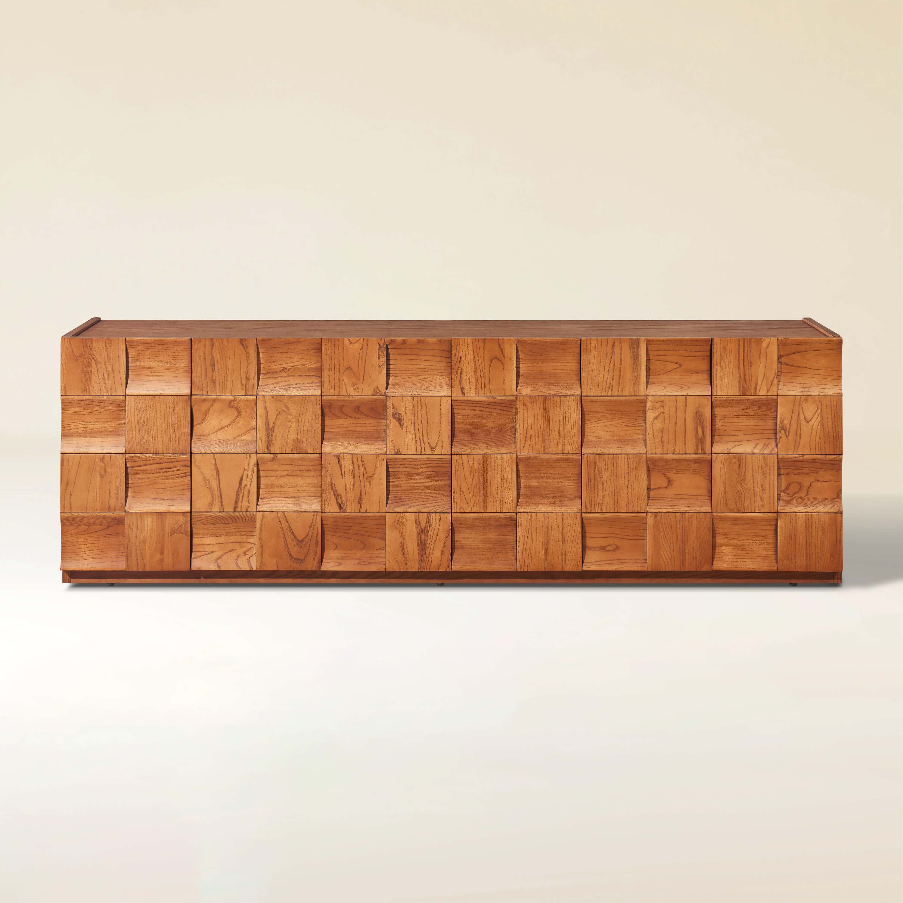 Terra Cube Emboss  Media Console 71”