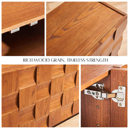 Terra Cube Emboss  Media Console 71”