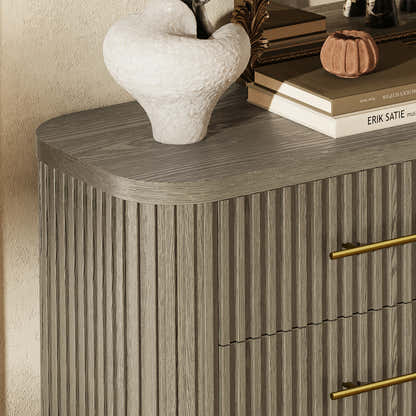 Sinclair Fluted 6-Drawer Chest 60"W