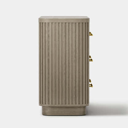 Sinclair Fluted 6-Drawer Chest 60"W