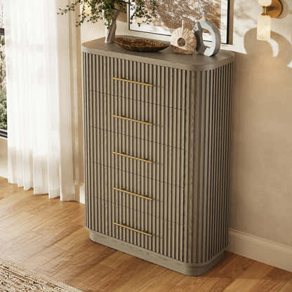 Sinclair Fluted 5-Drawer Chest 39"W