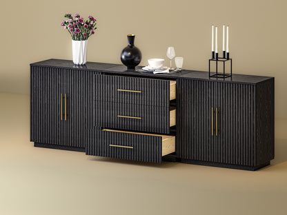 Holt Oak Modular Media Console (Set of 3)