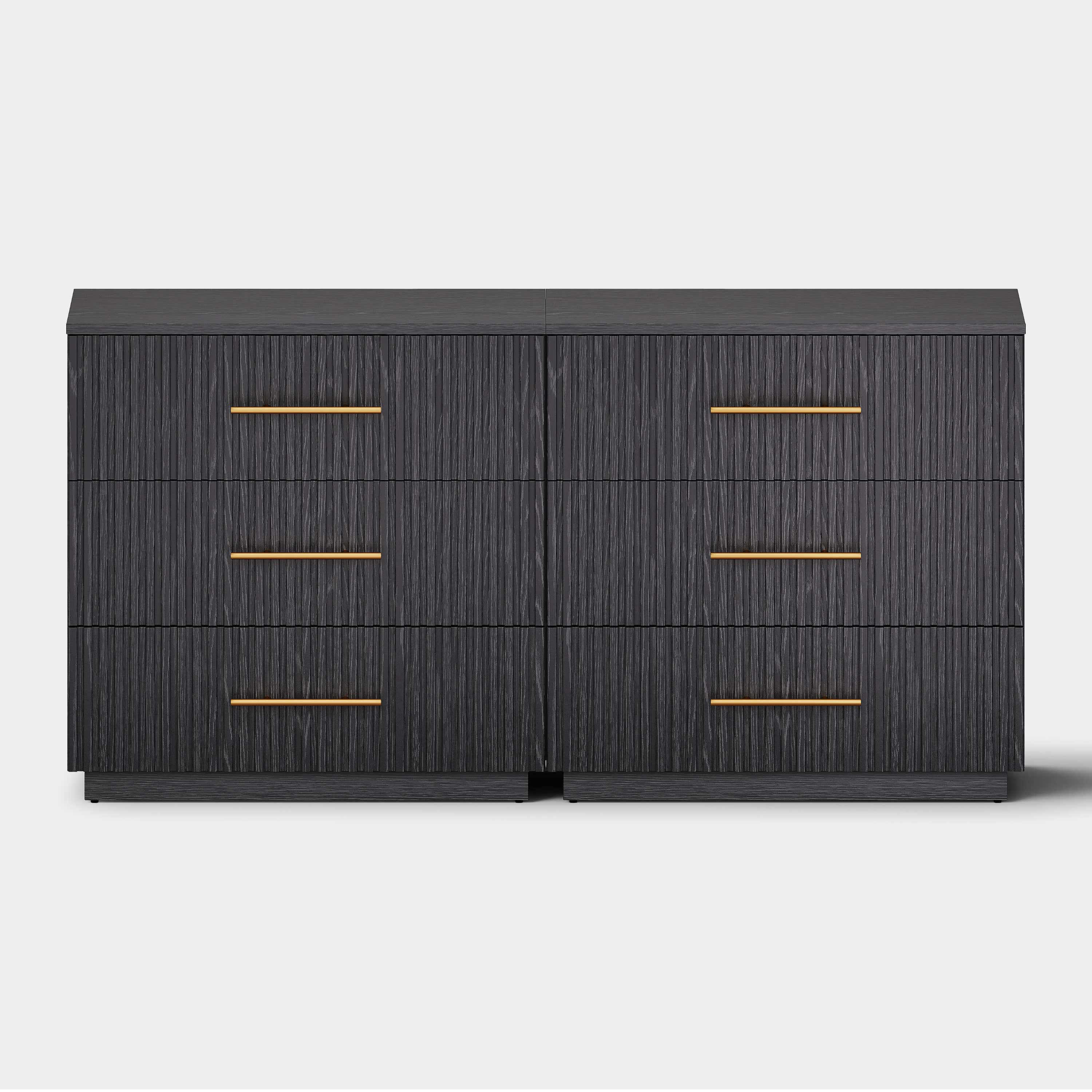 Holt 63“ Oak 6-Drawer Chest(Set of 2)