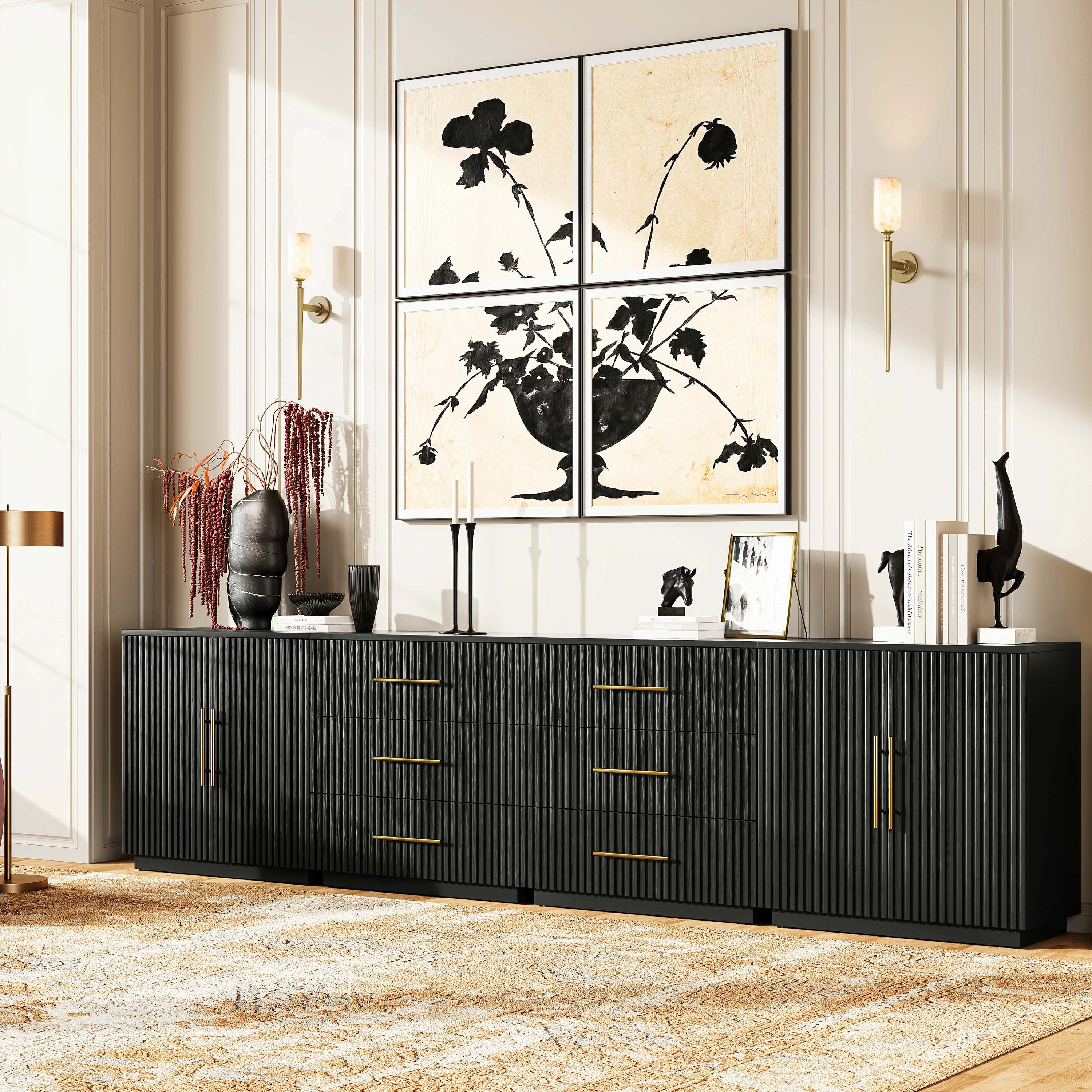 Holt Oak Modular Media Console (Set of 4)