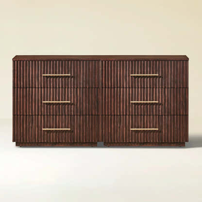 Holt 63“ Oak 6-Drawer Chest(Set of 2)