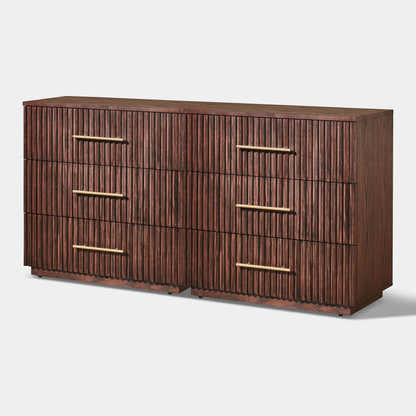 Holt 63“ Oak 6-Drawer Chest(Set of 2)