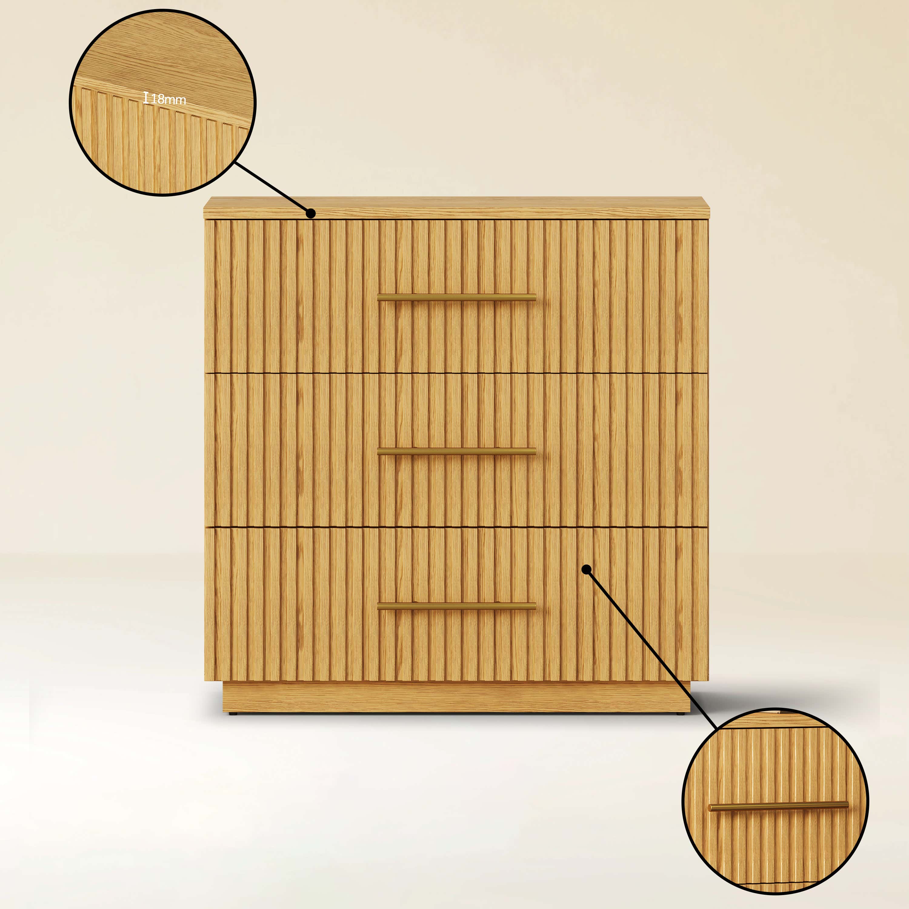 Holt 32" Oak Drawer Chest