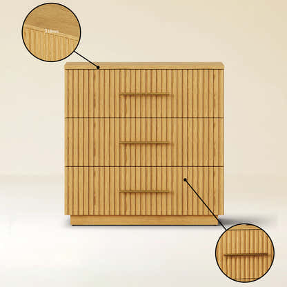 Holt 126" Oak 12-Drawer Chest(Set of 4)