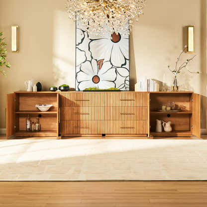 Holt Oak Modular Media Console (Set of 4)