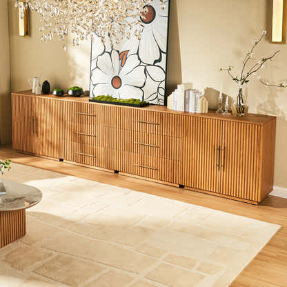 Holt Oak Modular Media Console (Set of 4)