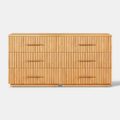 Holt 63“ Oak 6-Drawer Chest(Set of 2)