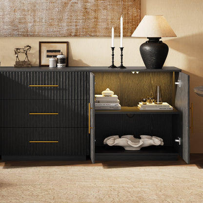 Holt Oak Modular Media Console (Set of 3)