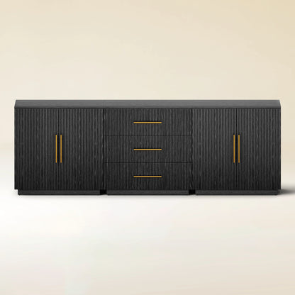 Holt Oak Modular Media Console (Set of 3)