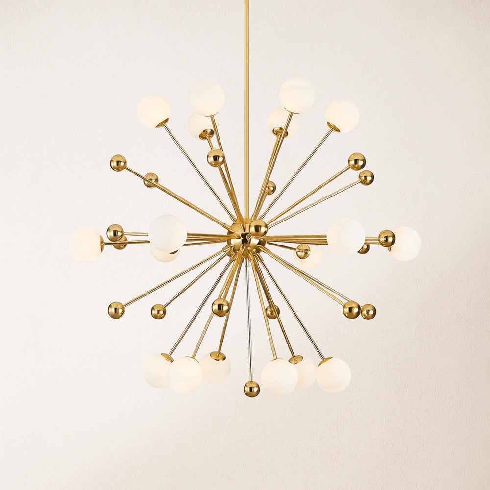 Asterion Glass Starburst Chandelier 39"D
