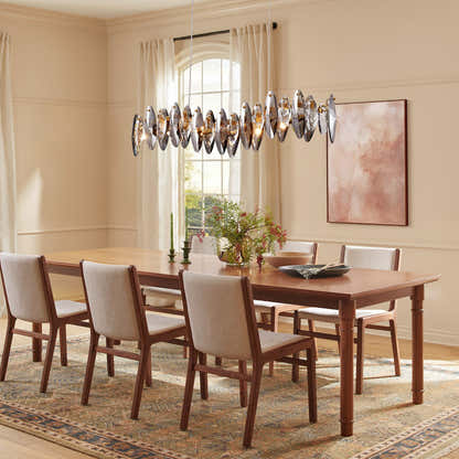 Eclatia Marquise Crystal Linear Chandelier 35"W