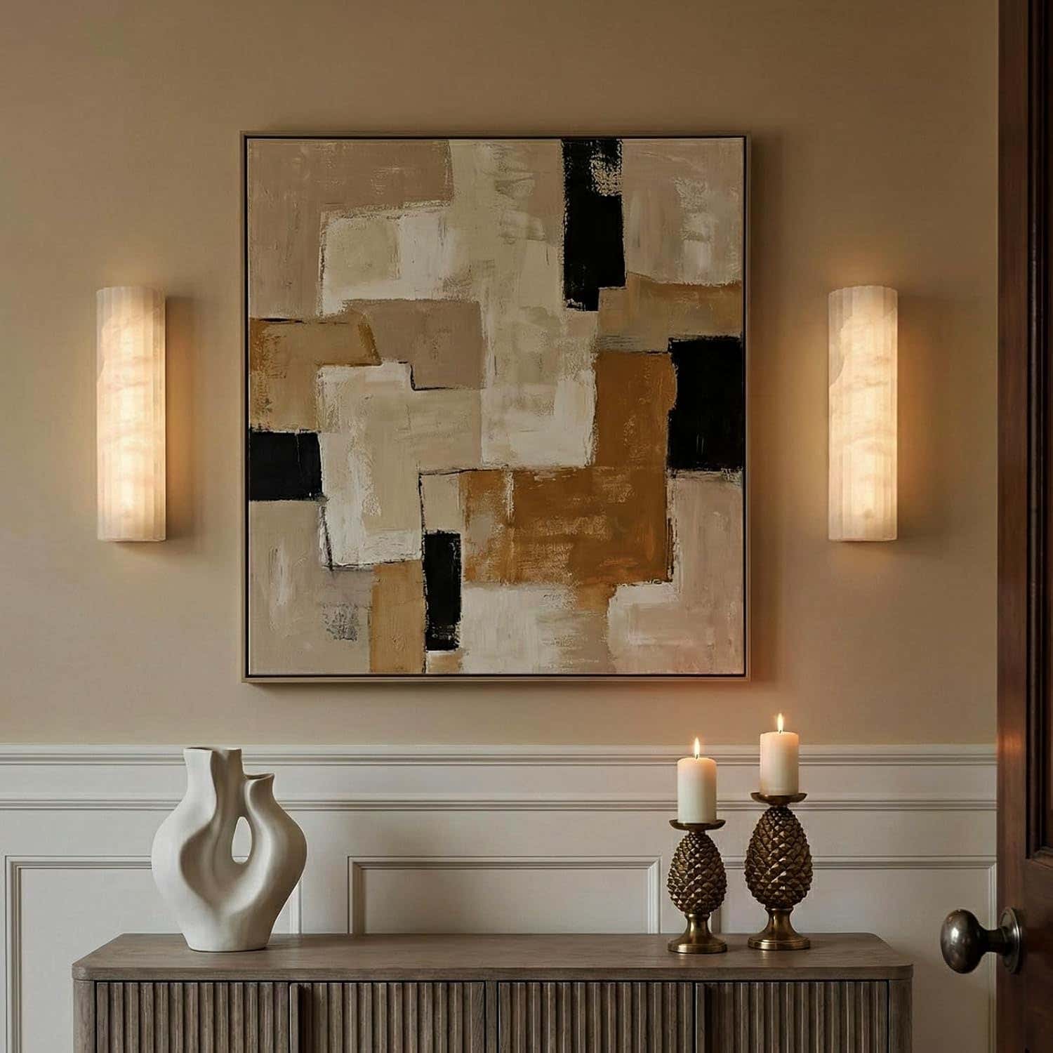 Luminare Resin Fluted Wall Sconce 5"