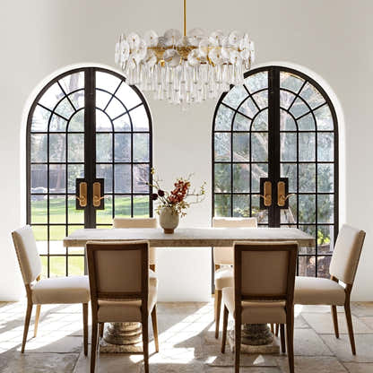 Nymphora Glass Round Chandelier 32"D