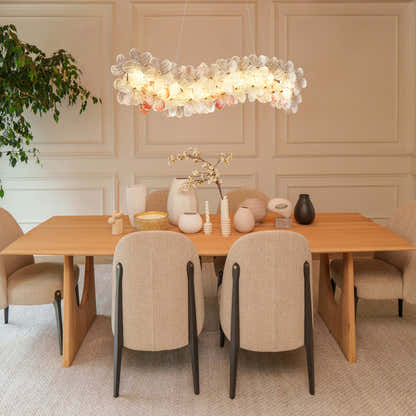 Petalora Glass Linear Chandelier 41"W