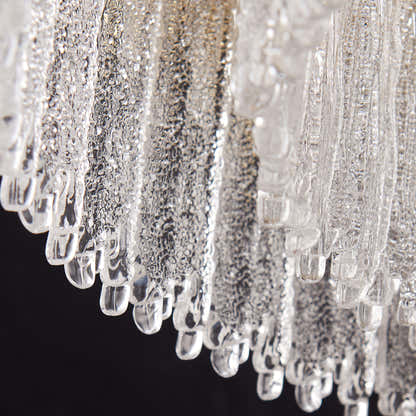 Rheo Crystal Glass Round Chandelier 24"D