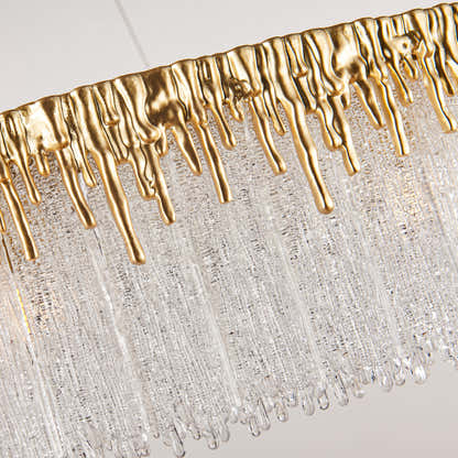 Rheo Crystal Glass Round Chandelier 40"D