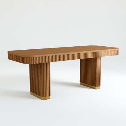 Hollin Rectangle Dining Table 63" Extend 78.7"